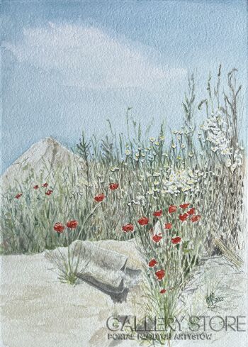 Ewa Suchy-Przy drodze do Parku Niepodległości-Malarstwo