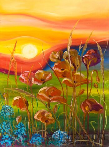 Ilona Milewska-Maki w słońcu-Malarstwo