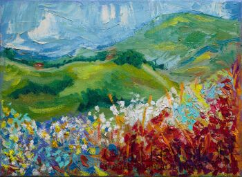 Ilona Milewska-Pejzaż górski2-Malarstwo