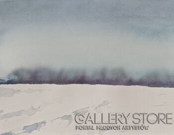 Iwona Gałązka-Białas-Zimową porą -Malarstwo