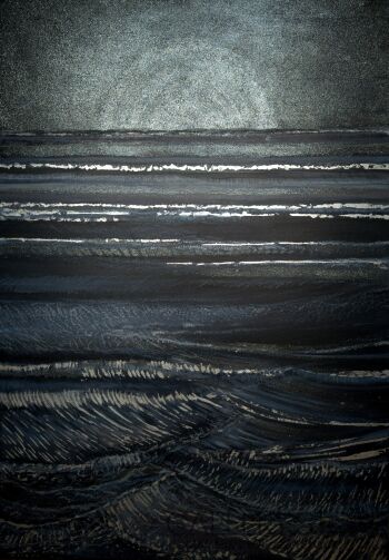 Iwona Greczka-"Srebrna poświata"-Malarstwo