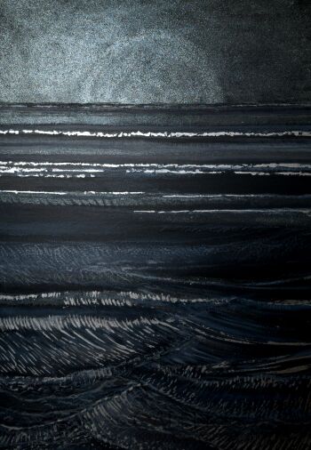 Iwona Greczka-"Srebrna poświata"-Malarstwo