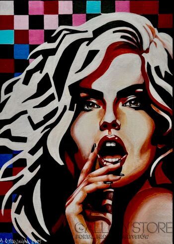 IWONA OSTASZEWSKA-Glimmy-glammy girl-Malarstwo