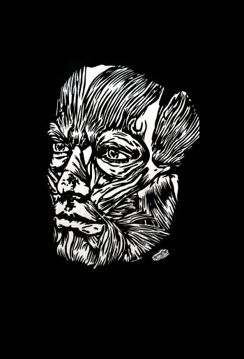 Jacek Cybowicz-Humanoid - księga twarzy -Rysunek