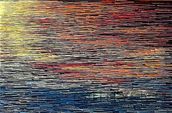 Jacek Malinowski-Il tramonto sul mare II-Malarstwo