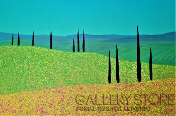 Jacek Malinowski-Primavera in Val d'Orcia-Malarstwo