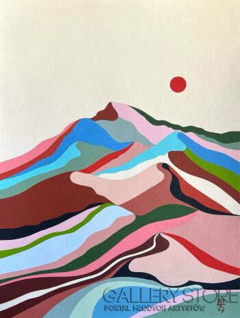 Jagoda Dziewanowska-Rainbow land I-Malarstwo