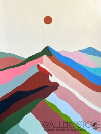 Jagoda Dziewanowska-Rainbow land II-Malarstwo