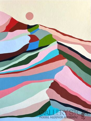 Jagoda Dziewanowska-Rainbow land III-Malarstwo