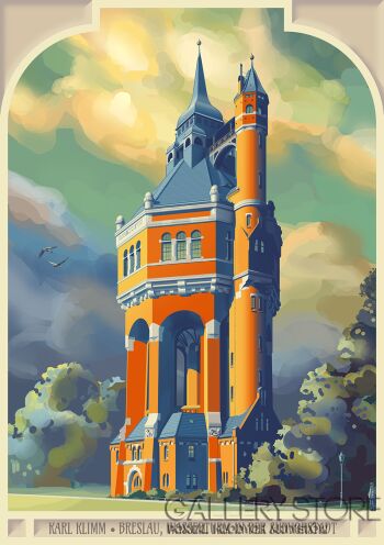 Jan Jerzmański-Wasserturm-Grafiki i plakaty