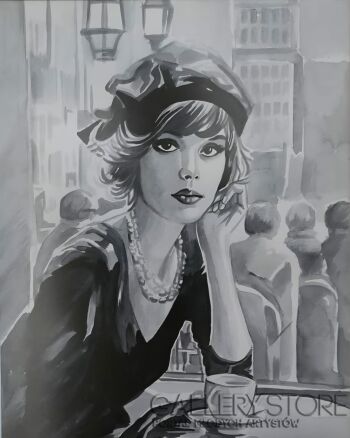 Jan Kasendra-„Poranna kawa” -Malarstwo