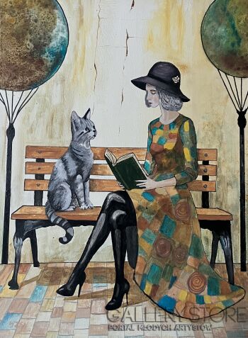 Jan Latocha-Kot, książka i ja-Malarstwo