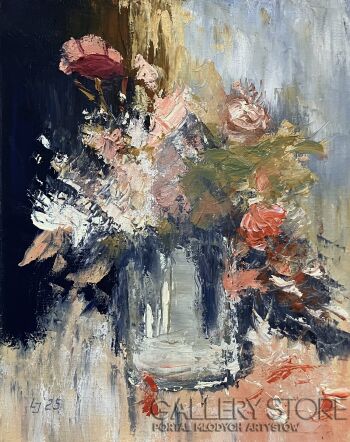 Jan Latocha-Kwiaty-Malarstwo