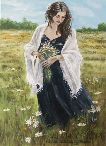 Jan Latocha-Pani Wiosna-Malarstwo