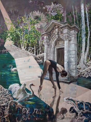 Janusz Orzechowski-Przejście na drugą stronę IV-Malarstwo