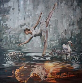 Janusz Orzechowski-W odbiciu wody II-Malarstwo