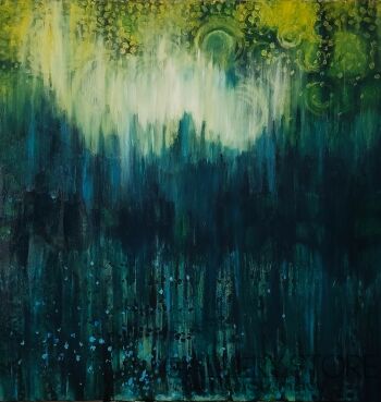 Joanna Frączyk-Noc odwiedzająca las-Malarstwo