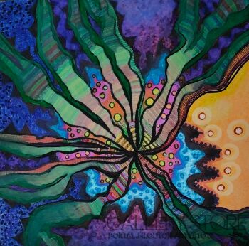 Joanna Frączyk-Serce pustyni w rozkwicie-Malarstwo