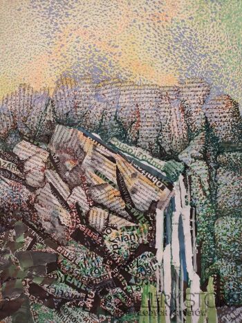 Joanna Frączyk-Wodospad ciszy między słowami-Malarstwo