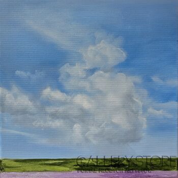 Joanna Komorek-Lawendowe pole II-Malarstwo