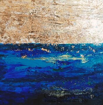 Joanna Pyrskała-Lagoon horizon.-Malarstwo