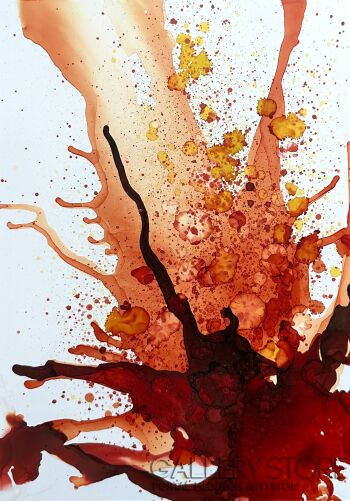 Joanna Wietrzycka-Red explosion 1-Technika mieszana
