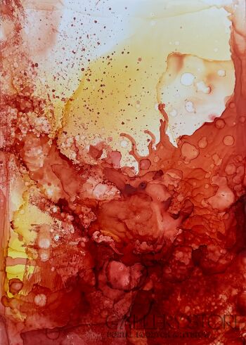 Joanna Wietrzycka-Red explosion 5-Technika mieszana