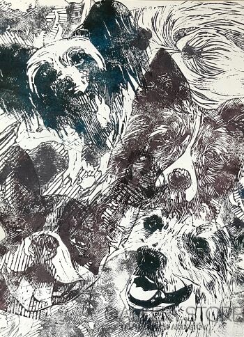 Julia Materzok-Psi świat-Grafiki i plakaty