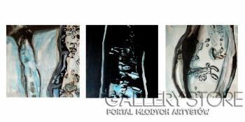 Julia Materzok-Tryptyk Woda-Malarstwo