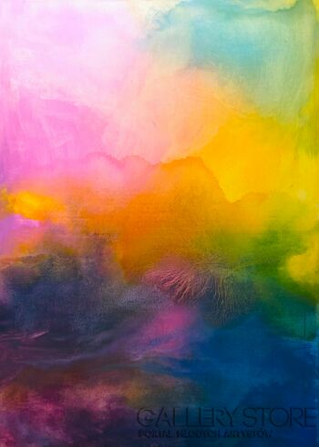 Justyna Mazur-Rainbow Clouds-Malarstwo