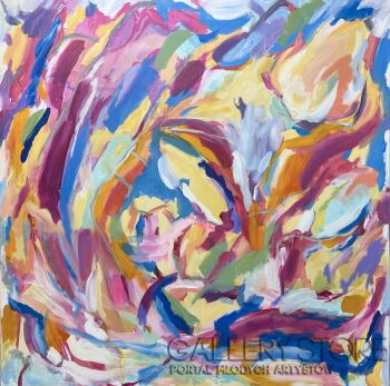 Justyna Mazur-Tulips Exploding-Malarstwo