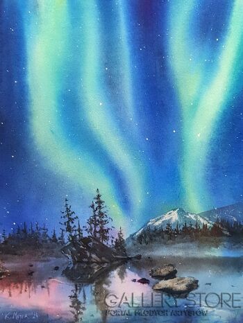 Karolina Majer-Magiczna aurora-Akwarela
