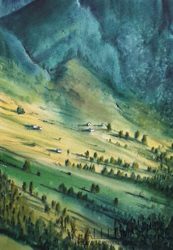 Karolina Majer-Zielona impresja -Dolomity-Malarstwo