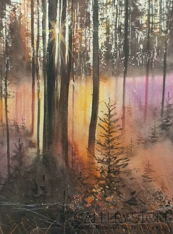 Karolina Majer-Złoty promień słońca o świcie -Malarstwo