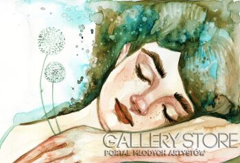 Katarzyna Bruniewska-Gierczak-Zimowy sen-Malarstwo