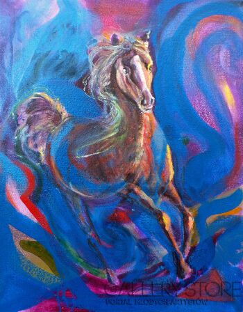 Katarzyna M Rymarz-Sen w błękicie-Malarstwo