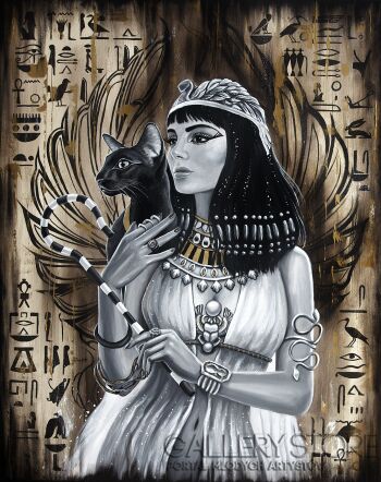 Katarzyna Pyka-Bogini Bastet-Malarstwo