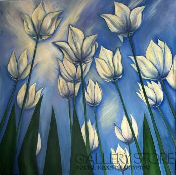 Katia Meller-White tulips-Olej