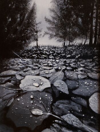 Kazimierz Pańszczyk-Liście-Malarstwo