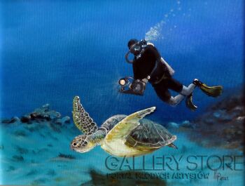 Kazimierz Pańszczyk-Pod wodą -Malarstwo