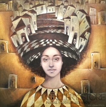 Kinga Paździurkiewicz-"Klucz"-Malarstwo