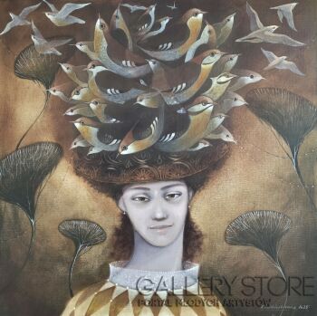 Kinga Paździurkiewicz-"Świergoty"-Malarstwo