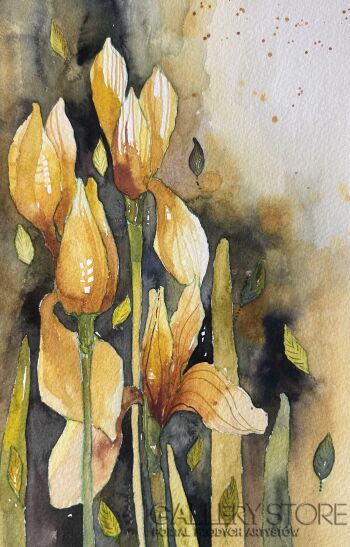 Klaudia Pawelec-Gliklich-Irysy w brązach III-Malarstwo