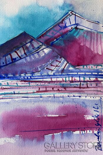 Klaudia Pawelec-Gliklich-W różowych górach I -Malarstwo