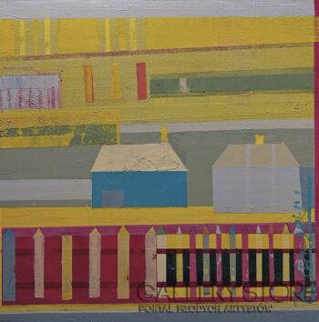 Klaudia Pawelec-Gliklich-Za płotem -Malarstwo