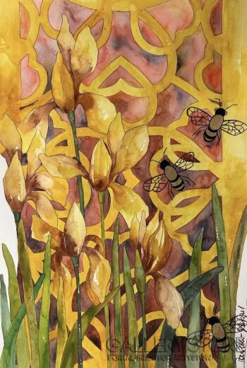 Klaudia Pawelec-Gliklich-Złote pszczoły -Malarstwo