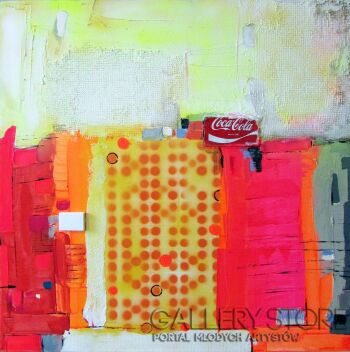Krzysztof Ryfa-Breakfast with Coca Cola on the table-Akryl
