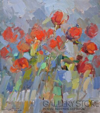 Krzysztof Tracz-Tulipany-Malarstwo