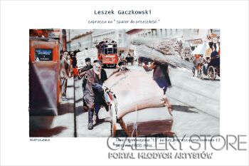 Leszek Gaczkowski-Warszawa 1939 - ul . Nalewki-Serigrafia
