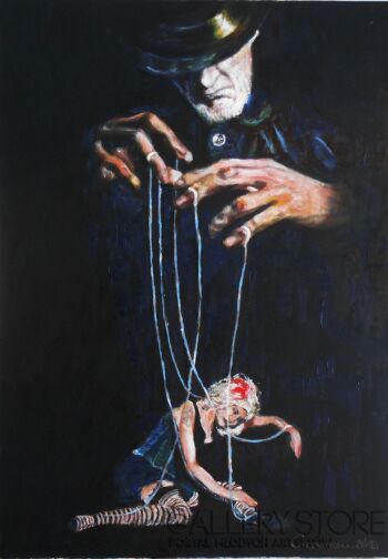 Leszek Gaczkowski-Władca marionetek-Olej